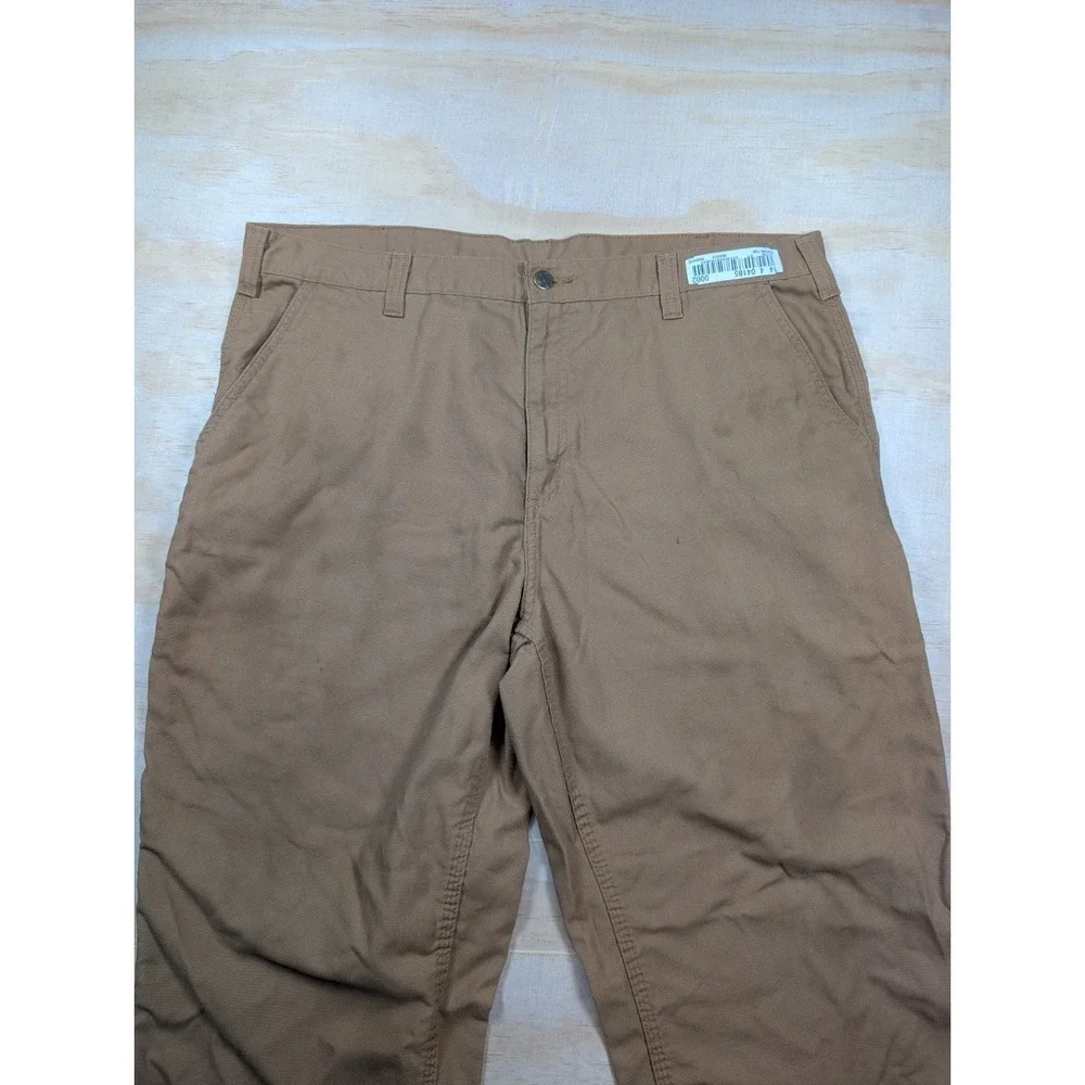 Carhartt 383-51 Pants Mens 40x32 Brown Dungaree Fit Workwear Carpenter